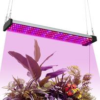 LED auginimo lemputės kambariniams augalams Viso spektro susiejamos 5000K dienos šviesos/620nm raudonos/465nm mėlynos spalvos IP20 2 rows 30cm EU plug