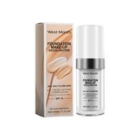 West&Month prie temperatūros prisitaikantis maskuojamasis pagrindas, ilgalaikis drėkinimas, natūralus maskavimas, be kaukės efekto, ilgam sulygina odos atspalvį, 30 ml beige