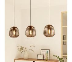Eglo 901098 - Pakabinamas šviestuvas ESPINAL ant laido 3xE27/40W/230V, bronzinė