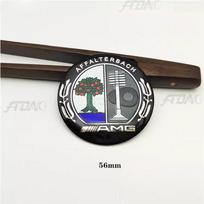 4 vnt. 56 mm automobilio ratlankio centrinės dalies dangtelio lipdukai Priedai Mercedes Benz Brabus AMG Smart Maybach W205 W203 W206 W108 W124 W126 56mm&1 Set (4Pcs)