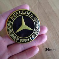4 vnt. 56 mm automobilio ratlankio centrinės dalies dangtelio lipdukai Priedai Mercedes Benz Brabus AMG Smart Maybach W205 W203 W206 W108 W124 W126 56mm&1 Set (4Pcs)