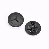57mm Automobilio variklio dangčio emblema Ženklelis Variklio dangčio lipdukai Mercedes Benz Brabus AMG W124 W140 W163 W202 W203 W204 W210 W211 W205 matinė juoda spalva