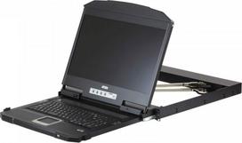 KVM konsolė Aten ATEN CL3800NW trumpu gylio USB HDMI DVI VGA dviguba bėgelio LCD konsolė su USB | CL3800NW-ATA-AG | 4719264646430