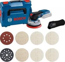 Belaidis ekscentrinis šlifuoklis Bosch GEX 18V-125 Professional + M480 pradžios rinkinys (blue/black, be baterijos ir įkroviklio, L-BOXX) | 0615A5004H | 4053423257533