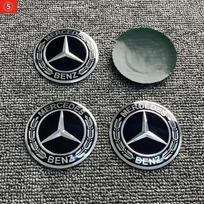 Automobilio lipdukas Naujas 2025 m. Mercedes Benz 4 vnt. 3D 56mm 65mm 75mm Mercedes Benz Automobilio emblema Ratlankio centrinis dangtelis Ženkliuko užvalkalai sti 56mm