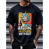 European sizes Rick and Morty T-Shirts, Men'S Graphic Design Crew Neck Active T-shirt, Casual Comfy Tees T-shirts for Summer S balta