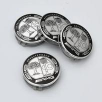 4 vnt. 75 mm automobilio ratlankio centrinis dangtelis, stebulės dangteliai, emblemos aksesuarai Mercedes benz AMG C E S GLE CLC klasei W204 W203 W205 W124 W221
