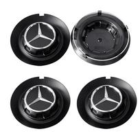 4 VNT. 147 mm C-1028 17028 Automobilio rato centrinės stebulės dangtelis Ženklelis Logotipas Mercedes Benz AMG G350 G500 G63 S680 GLS600 Priedai matinė juoda spalva