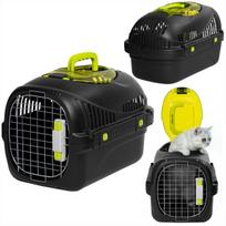 Transporteris katėms Peluvio Safy Black - transportavimo narvas, juoda