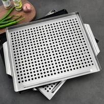 ZISIZ Stainless Steel Three-Sided Flat Grilling Pan