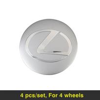 4Pcs 56mm Car Emblem Wheel Center Hub Cap Stickers Accessories For Lexus LS LC RZ IS350 ES300 GS350 CT200h GX460 LX570 RX500h NX sidabras