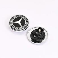 57mm Automobilio variklio dangčio emblema Ženklelis Variklio dangčio lipdukai Mercedes Benz Brabus AMG W124 W140 W163 W202 W203 W204 W210 W211 W205 black