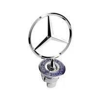 Automobilio lipdukas Mercedes Benz žvaigždė ant variklio dangčio - Ženklelis automobilio priekiniam variklio dangčiui Chromuotas logotipas Žymėjimas Benz C E S klasei W204 W205 W21