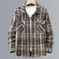 Vintažiniai languoti marškiniai Dideli viršutiniai drabužiai Vyriški švarkai Didelio dydžio 4XL-11XL laisvalaikio viršus ilgomis rankovėmis 4XL mėlyna
