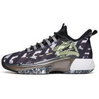 Anta Attack 3 Anti-Slip Shock Absorbing Durable Low-Top Basketball Shoes Men Sneakers Black White Gray 112131609-2 44.5 black