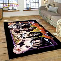 3D Kiss Rock Sunkiojo Metalo Grupės Kilimas Kilimas Miegamajam Svetainei Namų Sofos Dekoravimui, Vaikų Žaidimų Didelis Dekoras Grindų Kilimėlis Dovana 40x60cm( 15x23in )