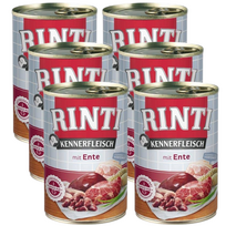 Rinti Kennerfleisch Ente drėgnas maistas šunims - antis 6x400g