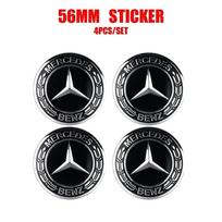 Automobilio lipdukas Mercedes Benz 4 vnt. 60/63/68 MM Automobilio ratlankio centrinis dangtelis Automobilio stebulės dangtelis Aksesuaras MERCEDES BENZ AMG W108 W124 W12
