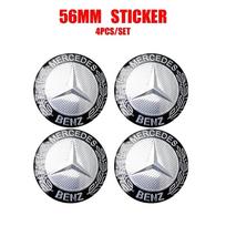 Automobilio lipdukas Mercedes Benz 4 vnt. 60/63/68 MM Automobilio ratlankio centrinis dangtelis Automobilio stebulės dangtelis Aksesuaras MERCEDES BENZ AMG W108 W124 W12