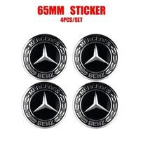 Automobilio lipdukas Mercedes Benz 4 vnt. 60/63/68 MM Automobilio ratlankio centrinis dangtelis Automobilio stebulės dangtelis Aksesuaras MERCEDES BENZ AMG W108 W124 W12