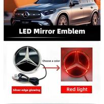 Automobilio grotelių ženklelis, 3D priekinis emblemos LED žibintai Mercedes Benz W205 W212 W213 W204 ML W166 CLA C117 W176 W177 E GLA GLC GLE B-W245 2005-2011