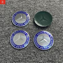 Automobilio lipdukas Naujas 2025 m. Mercedes Benz 4 vnt. 3D 56mm 65mm 75mm Mercedes Benz Automobilio emblema Ratlankio centrinis dangtelis Ženkliuko užvalkalai sti 75mm