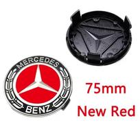 4 vnt. 56mm 60mm 68mm 75mm 3 kontaktų Mercedes Benz automobilio ratlankių centriniai dangteliai, ratlankių stebulės dangteliai, emblemos W202 W220 W213 W210 W164 E200 E260 E300