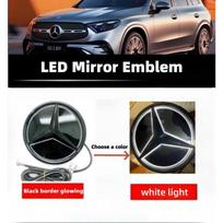 Automobilio grotelių ženklelis, 3D priekinis emblemos LED žibintai Mercedes Benz W205 W212 W213 W204 ML W166 CLA C117 W176 W177 E GLA GLC GLE C-204 2008-2014