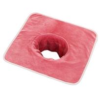 Ergonomic Thickened Massage Face Towel Breathable Soft SPA Massage Towel with Hole Solid Color Beauty Salon Towel Personal Care
