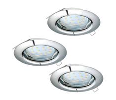Eglo 94236 - Komplektas 3x LED įleidžiami šviestuvai PENETO 3xGU10-LED/3W/230V