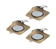 Eglo 94269 - Komplektas 3x LED įleidžiami šviestuvai PENETO 3xGU10-LED/5W/230V