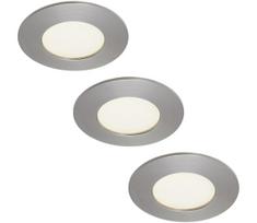 Briloner 7103432-komplektas 3xLED vonios kambario įleidžiamasis šviestuvas 3xLED/4,9W/230V IP44 matinis chromas