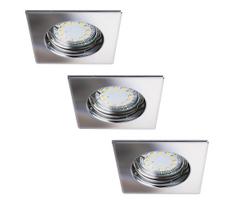 Rabalux 1053 - KOMPLEKTAS 3xLED įleidžiamų šviestuvų LITE 3xGU10-LED/3W/230V