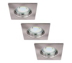 Rabalux 1054 - Rinkinys 3xLED Įmontuojamas šviestuvas LITE 3xGU10-LED/3W/230V