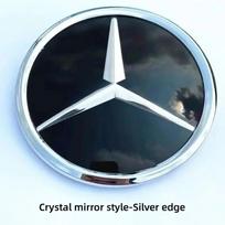 Automobilio radiatoriaus grotelių emblema Žvaigždės ženklelis, Priekinių grotelių logotipas Mercedes Benz W204 W205 X253 X156 W176 W177 W167 W246 W117 X167, Priedai A-W176 2013-2018