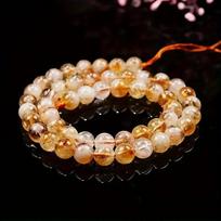 Natural citrine, wealth luck, precious flowers in the world, bracelets, handmade bead bracelets for women beige