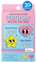 ARIUL True Ac Point Spot Cover, greito poveikio pleistras nuo spuogų, 30 vnt.