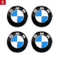 4 vnt. 56/65 mm Automobilio emblema Ratų centrinės dalies dangtelio lipdukai Stebėklės dangteliai Lipdukas BMW M M3 X5 X3 E46 E90 E39 F10 F20 F30 G20 E60 E36 E34 X6 56mm