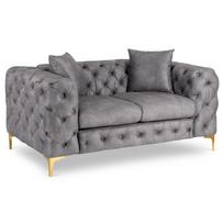 MORRENTO dviviete sofa, pilka, aksominė