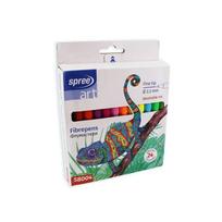 Flomasteriai SPREE 24 sp.,  Q2.3mm, nuplaunami