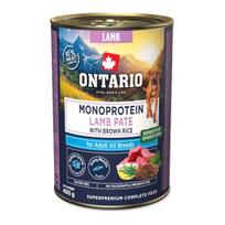 Ontario Adult Monoprotein Ėrienos paštetas su Rudaisiais Ryžiais 400g