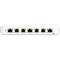 Ubiquiti USW-Ultra-210W-EU compact, Layer 2, 8-port GbE PoE switch with versatile mounting options, 7x GbE PoE+ output ports, Gb