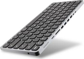 Klawiatura Axagon AXAGON HMC-KB USB-C Tastatur, microSD/SD, 3x USB-A 3.0, HDMI 4K/60Hz, PD 100W, Audio - DE Layout | HMC-KB-GE | 8595247908094