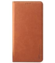 Rudas atverčiamas dėklas Samsung Galaxy S21 FE 5G telefonui "HDD Magnetic Wallet Case"