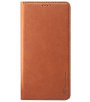 Rudas atverčiamas dėklas Samsung Galaxy A12 / M12 telefonui "HDD Magnetic Wallet Case"