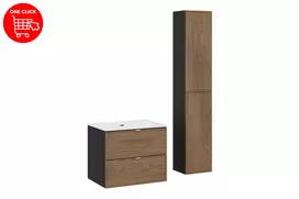 Baldų komplektas 60 cm su SKY praustuvu ir puskolonėlėmis-tc 60 cm um sky 2sp