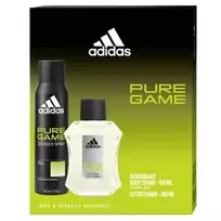 Adidas Pure Game Dovanų rinkinys: 100 ml aftershave ir 150 ml dezodorantas, 100 ml