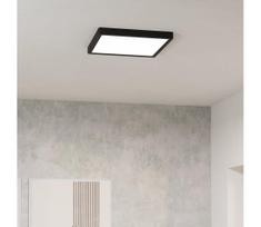 Eglo 901304-LED Lubinis šviestuvas FUEVA LED/13W/230V 2700/4000/6500K 29x29cm juodas