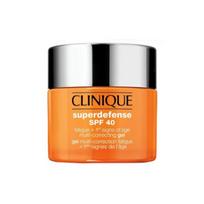 Clinique Superdefense Broad Spectrum SPF 40 Fatigue + First Signs Of Age Multi-correcting Gel jauninamasis veido kremas-gelis, 30 ml
