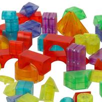 3D konstravimo magnetinių kaladėlių LED šviečiantis rinkinys – 32 dalys